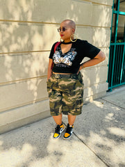 Street Style Bermuda Shorts | Camo