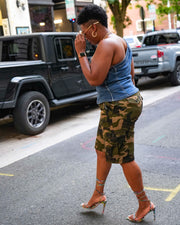 Street Style Bermuda Shorts | Camo