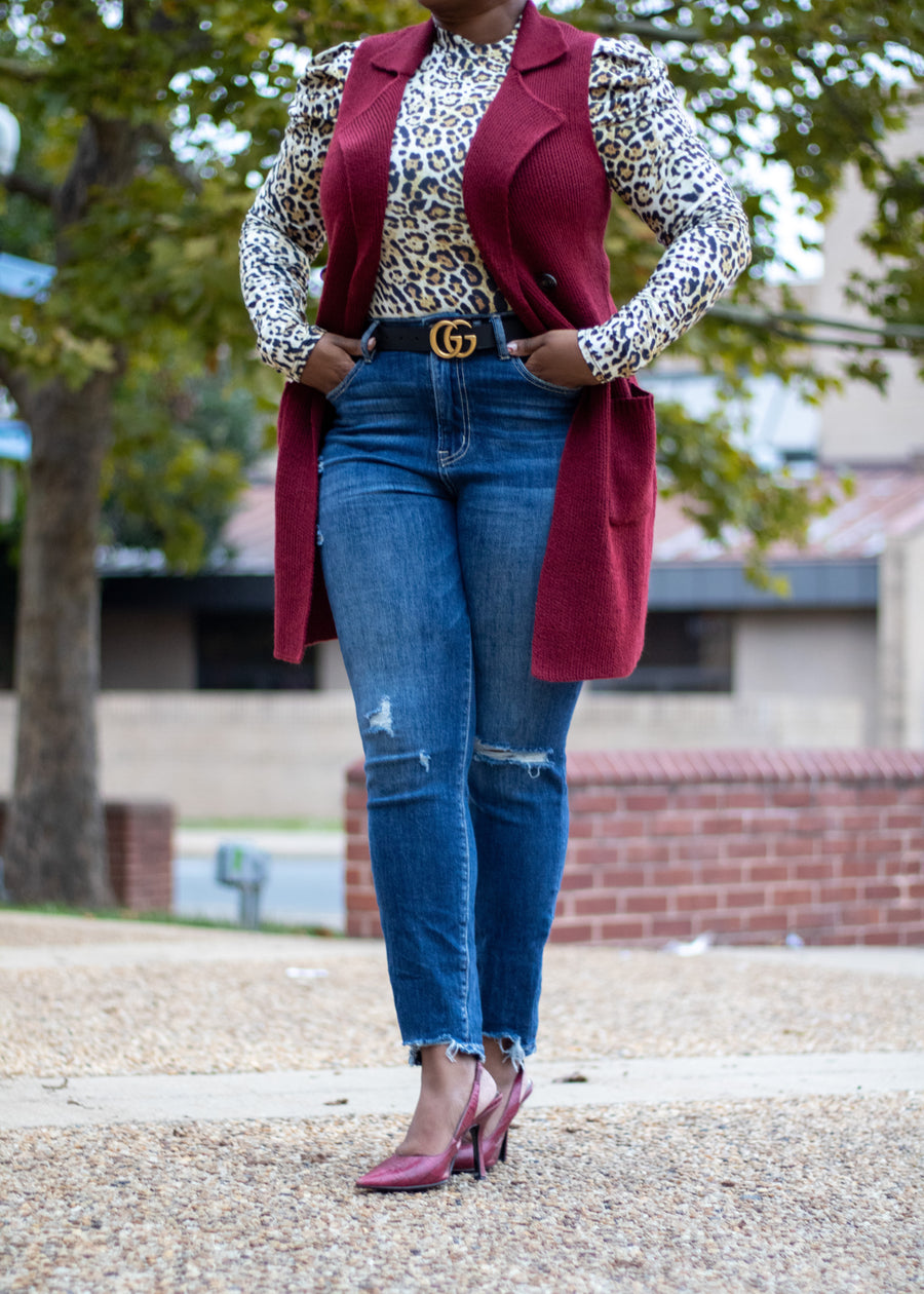 Crush On You Sweater Vest | Red