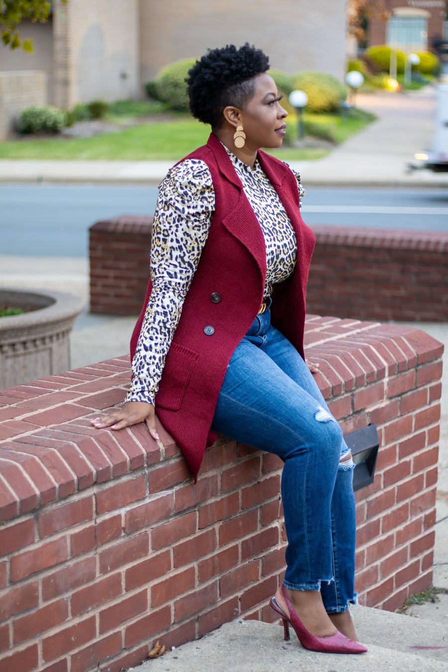 Crush On You Sweater Vest | Red