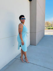 All About Her Dress | Dusty Aqua