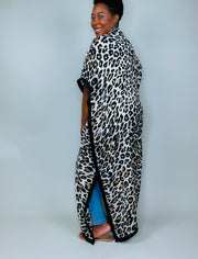 Act Like A Lady Kimono | Leopard