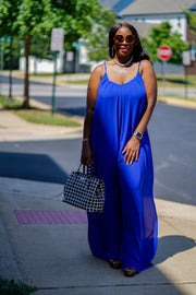 In The Moment Jumpsuit | Royal Blue