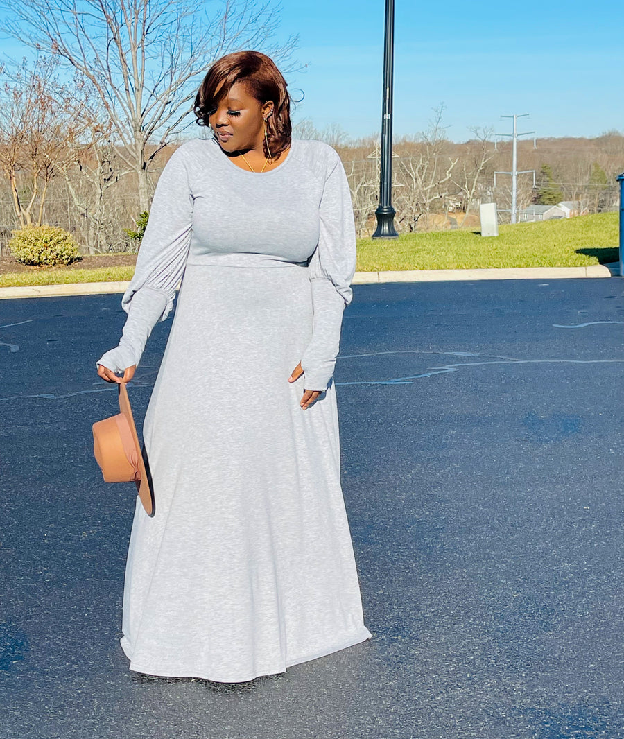 Steady As She Goes Maxi Dress | Grey