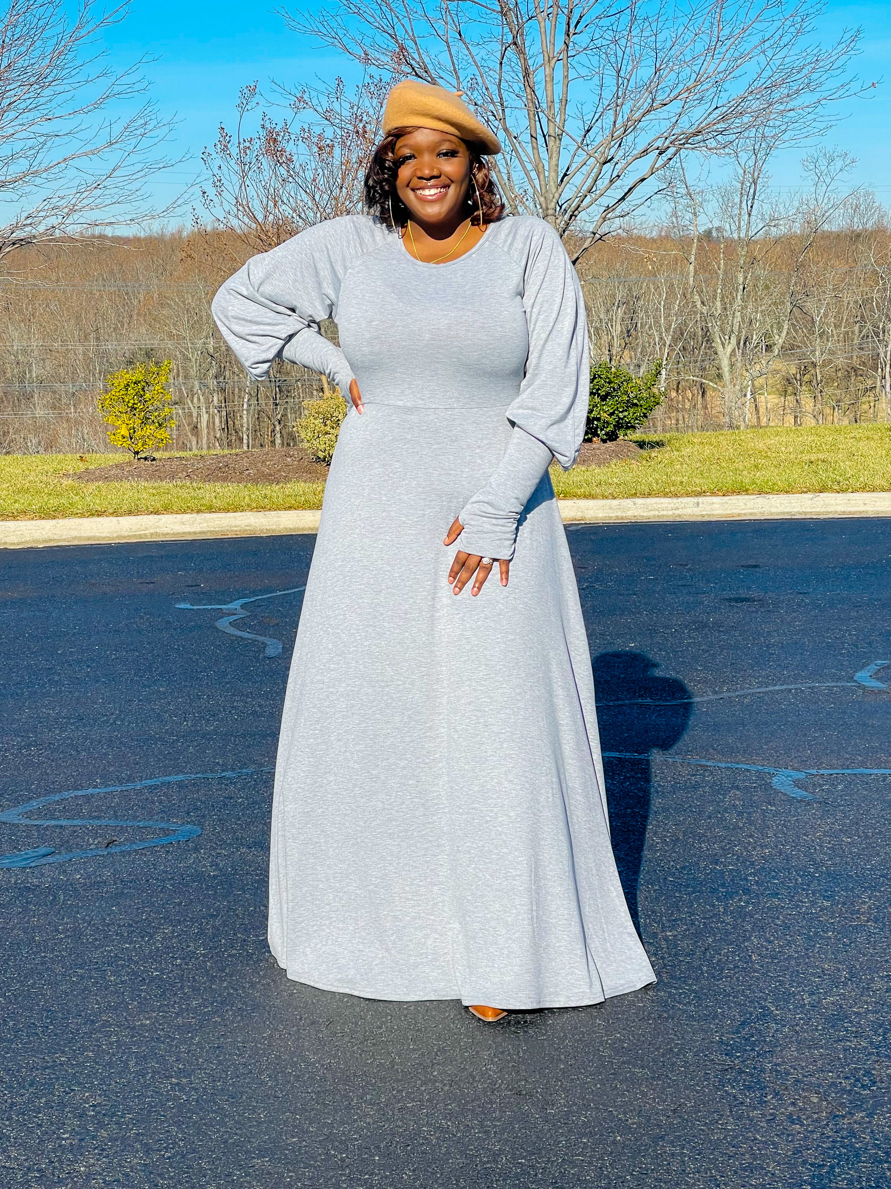 Steady As She Goes Maxi Dress | Grey