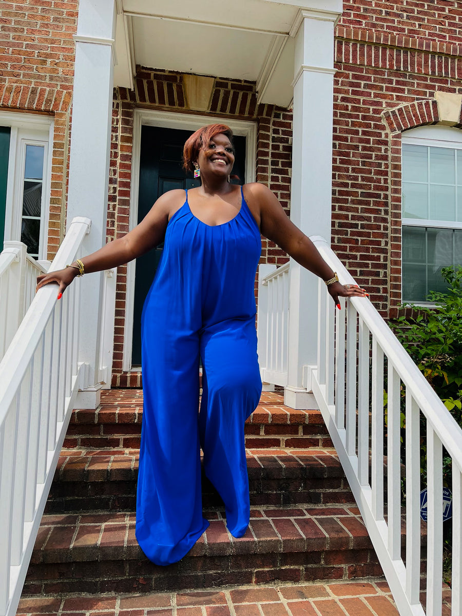 In The Moment Jumpsuit | Royal Blue