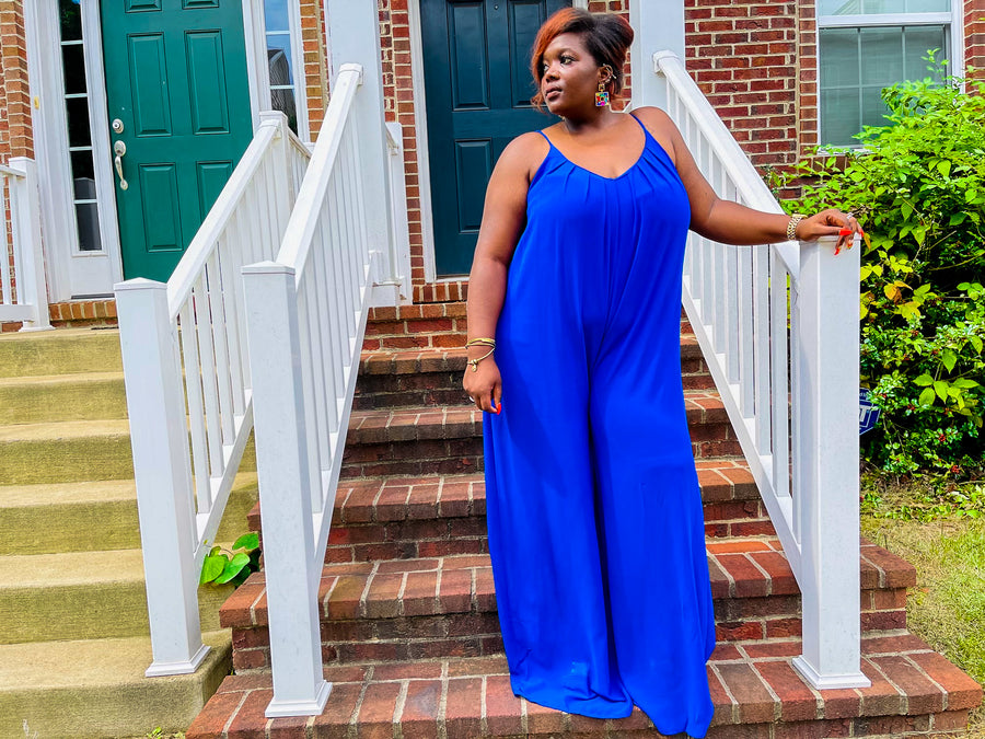 In The Moment Jumpsuit | Royal Blue