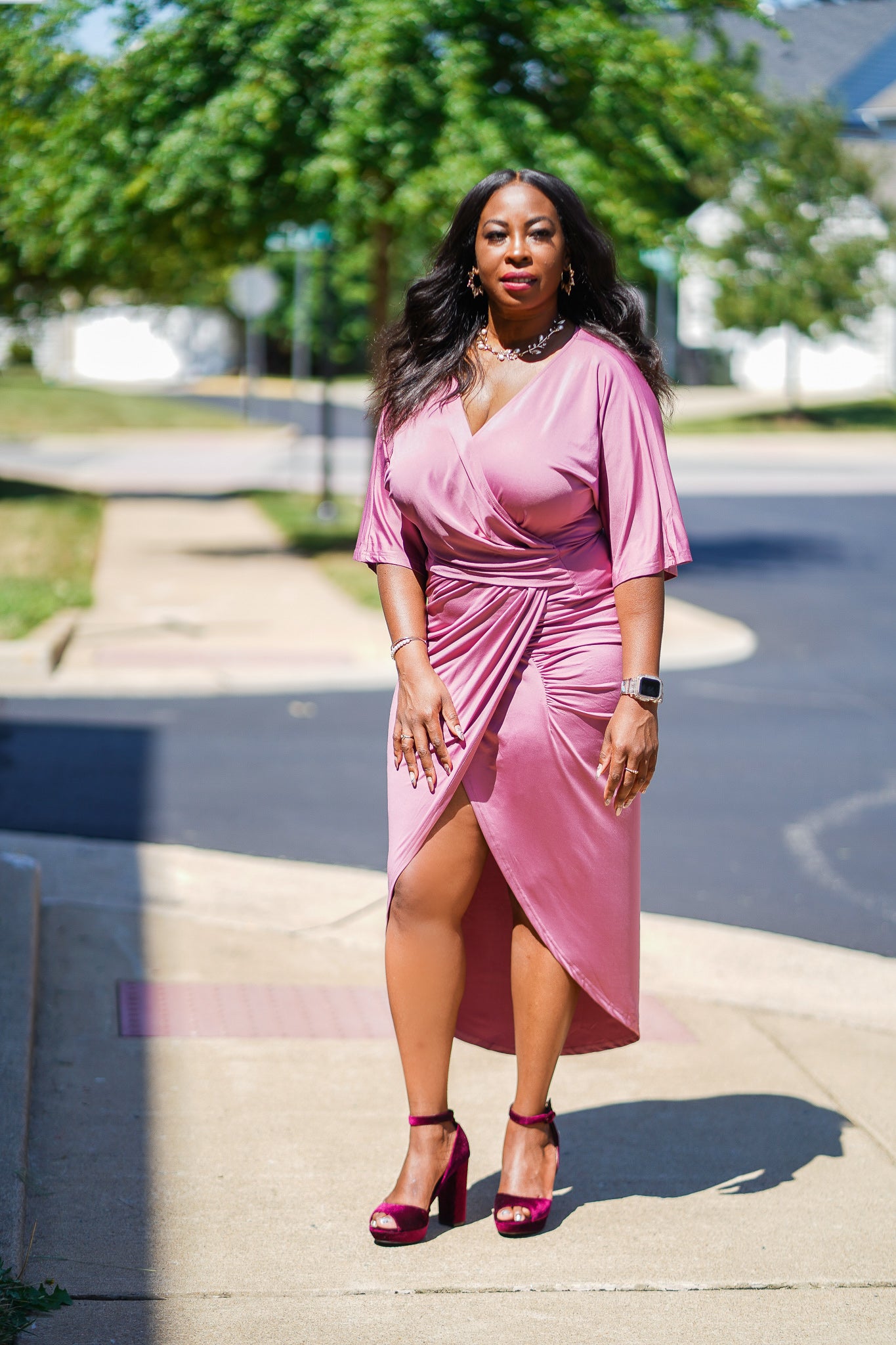 Never Too Late Dress | Mauve