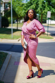 Never Too Late Dress | Mauve